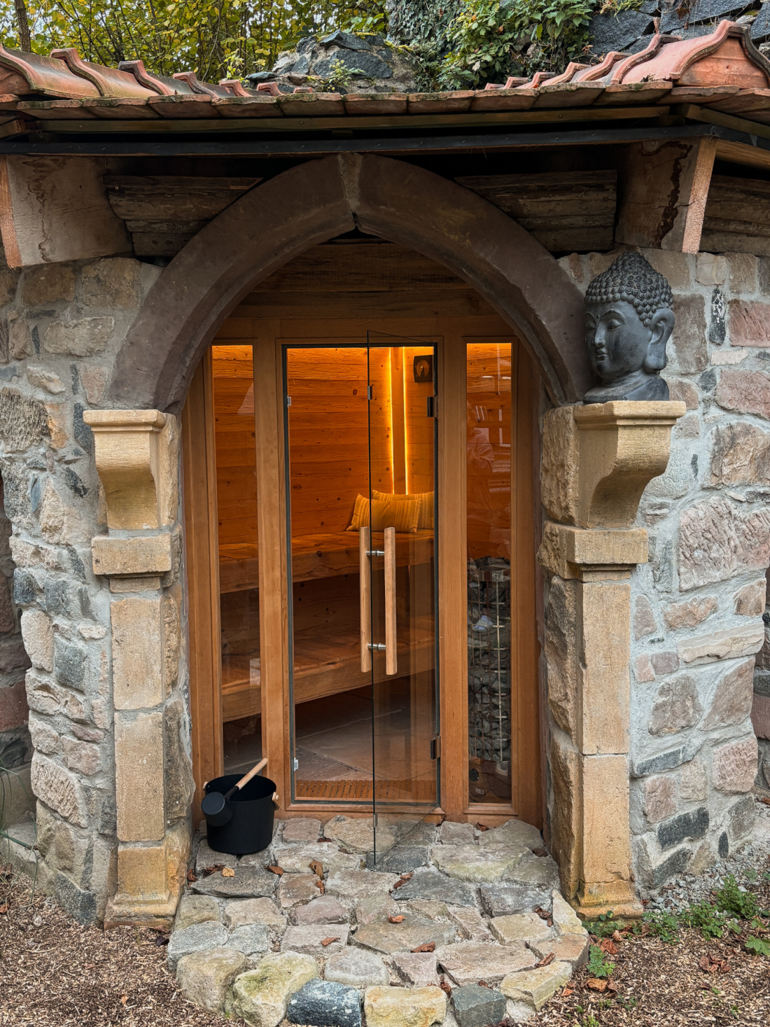Outdoor Sauna Entrance